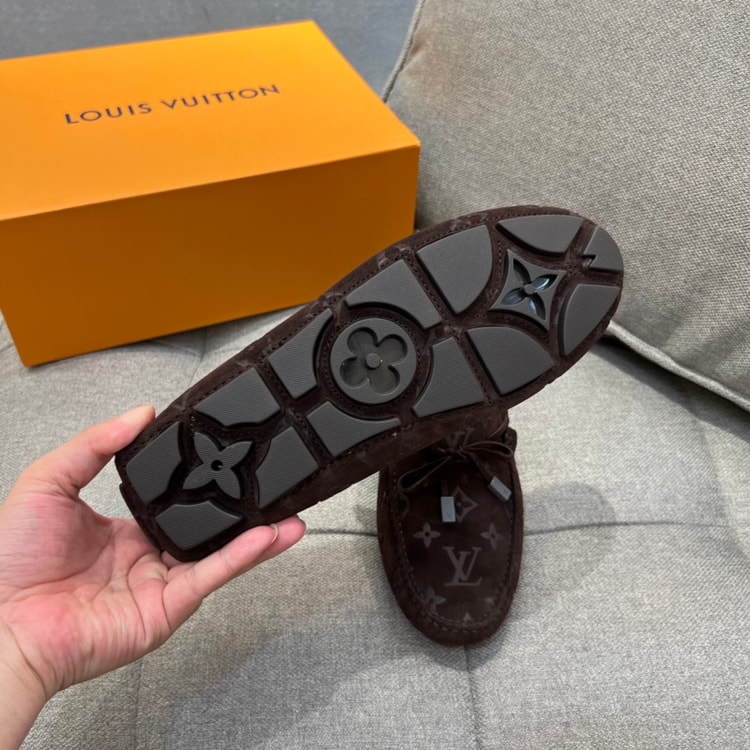 Louis Vuittion LV Driver Moccasin Brown For Men LV 1AAF0E