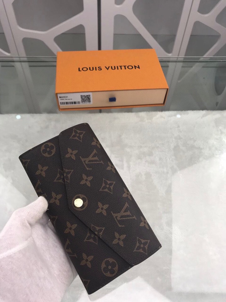 Louis Vuitton Sarah Wallet Monogram Canvas For Women, Women's Wallets 7.5in/19cm LV M60531