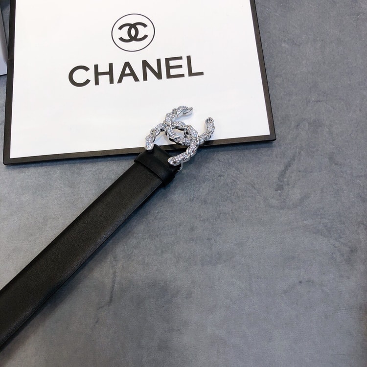 Chanel Belt With Double C Buckle Black Women Belt