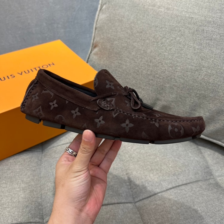 Louis Vuittion LV Driver Moccasin Brown For Men LV 1AAF0E