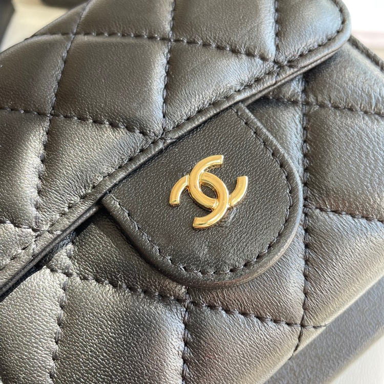 Chanel Small Classic Flap Wallet Black Bag For Women 10.5cm/4.1in AP0231 Y01295 C3906