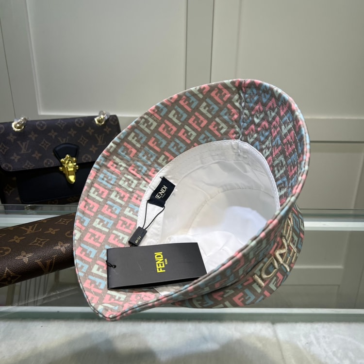 Fendi Denim Bucket Hat Multicolor Fendi Hat