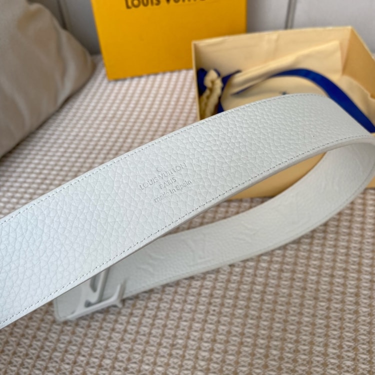 Louis Vuitton Iconic Reversible LV Belt White LV Women Belt
