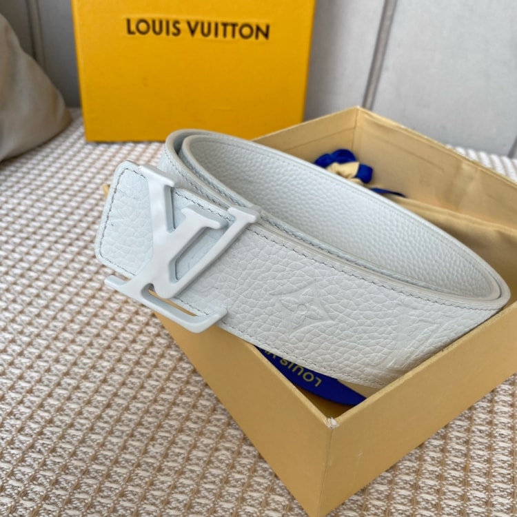Louis Vuitton Iconic Reversible LV Belt White LV Women Belt