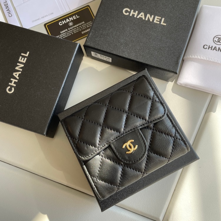 Chanel Small Classic Flap Wallet Black Bag For Women 10.5cm/4.1in AP0231 Y01295 C3906