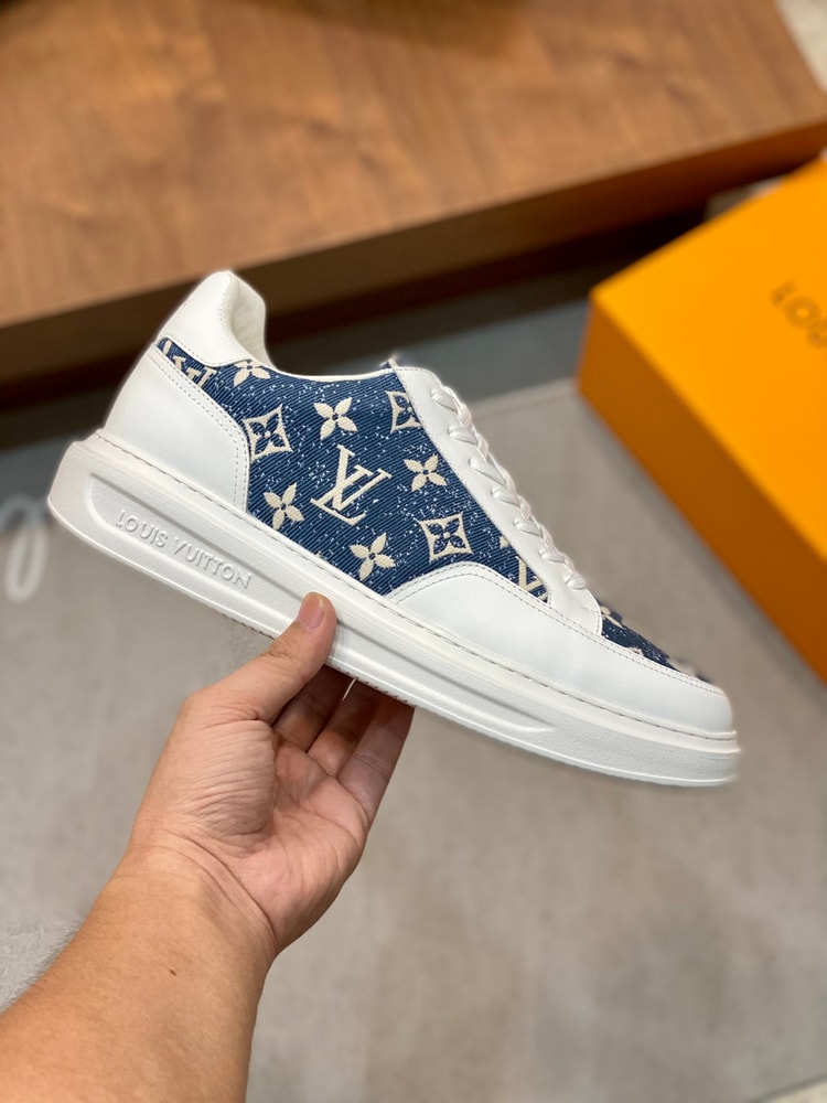 Louis Vuittion Beverly Hills Sneaker Blue For Men LV