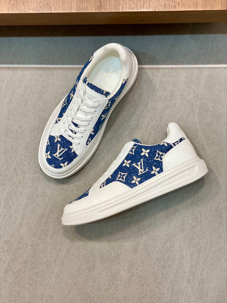 Louis Vuittion Beverly Hills Sneaker Blue For Men LV