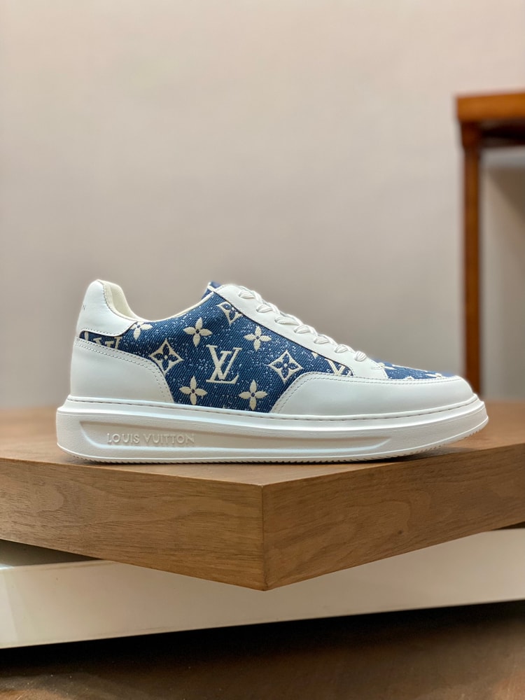 Louis Vuittion Beverly Hills Sneaker Blue For Men LV