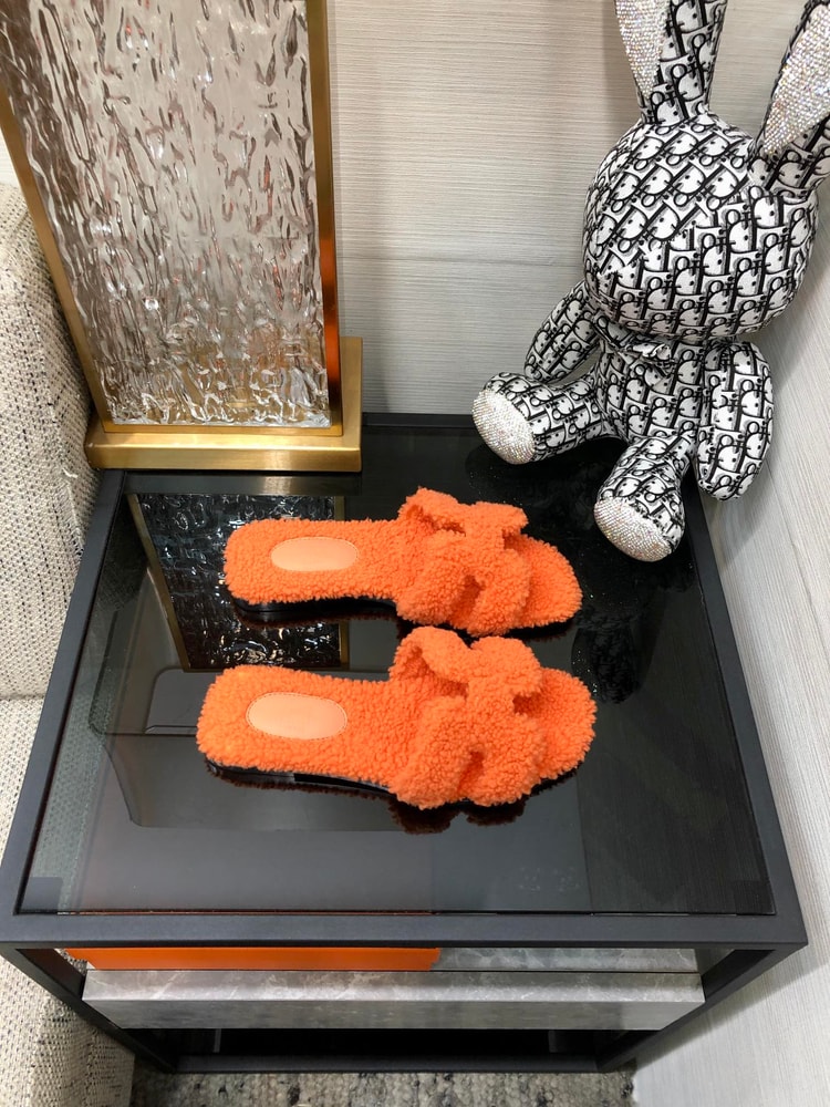 Hermes Oran Sandal Orange For Women H212178Z H5355