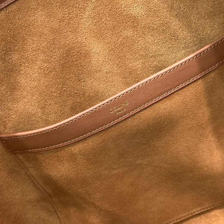 Celine Cabas Drawstring Cuir Triomphe Tan For Women 17in/44cm 199973DU3.04LU